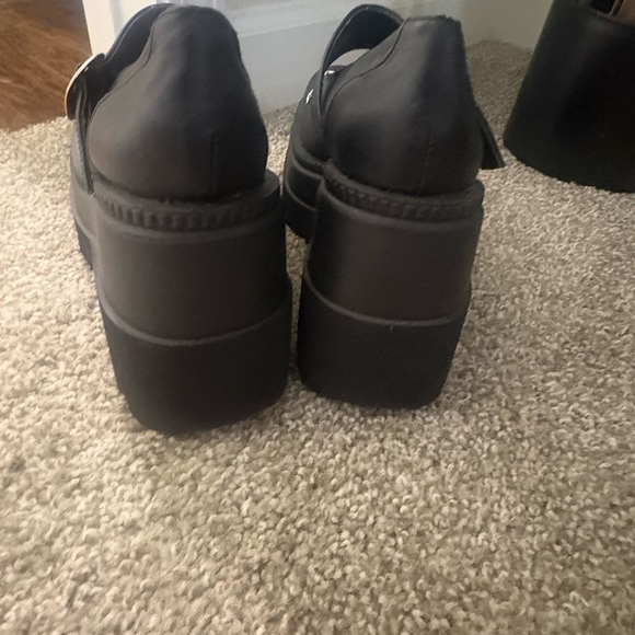 Demonia Black Platform Shoes with Star Accents - Picture 8 of 11